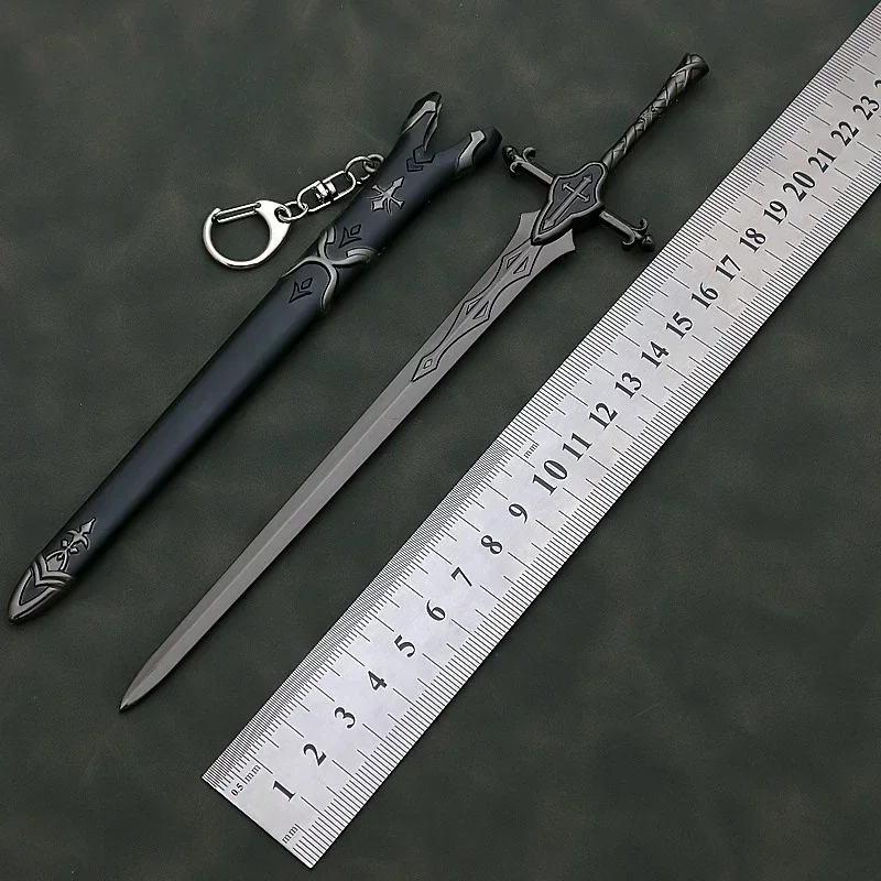 22Cm Lot/Verblijf Nacht Wapen Siegfried Balmunk Dargon Slayer Sabel Anime Metalen Katana Wapen Model Geschenken Perifeer Jongens Speelgoed