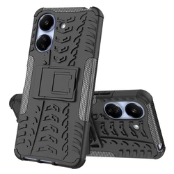 For Xiaomi Poco C65 Case Anti-knock Silicone Armor PC Phone Holder Back Case For Poco C65 C 65 Cover For Poco C65 Case 6.74 inch