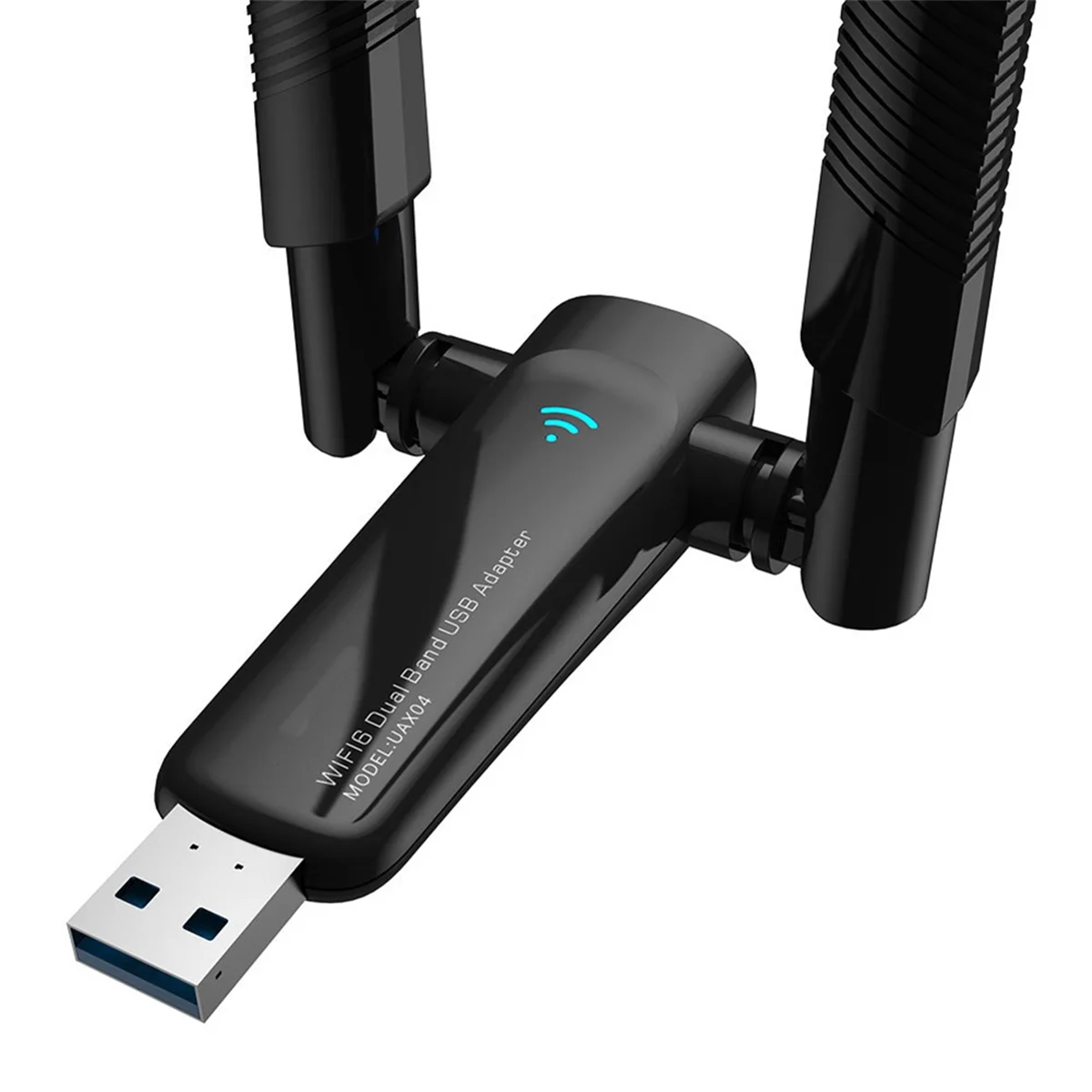 Adaptador USB WiFi 6 de 1800Mbps, tarjeta de red inalámbrica Wi-Fi de 5G/2,4 GHz, antena de alta ganancia