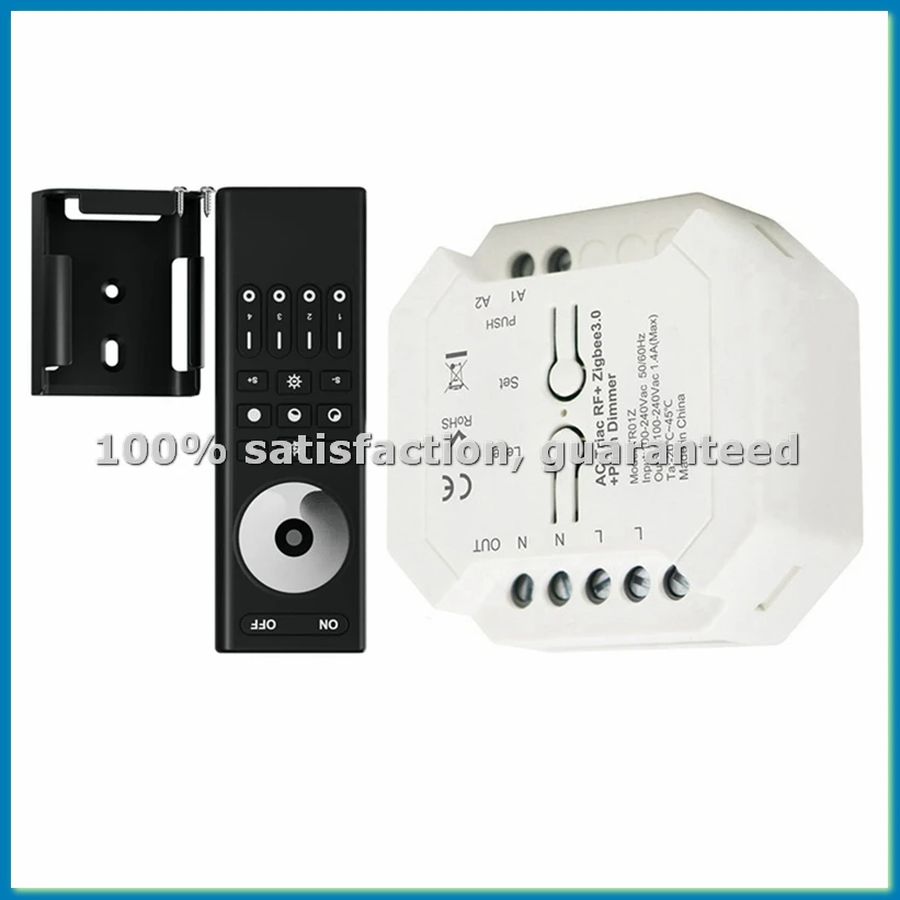 

Tuya ZigBee триак диммер светодиодный контроллер умный диммер для светодиодных фонарей с регулируемой яркостью поддержка Smart APP RF пульт дистанционного управления B-A12I