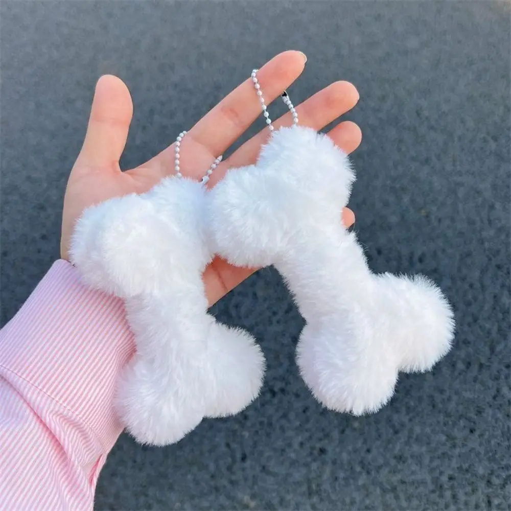 Comfort Plush Stuffed Animals Bone Keychain Creative Cartoon Kawaii Couple Chubby Soft Pendant China Cute Costume Accessories