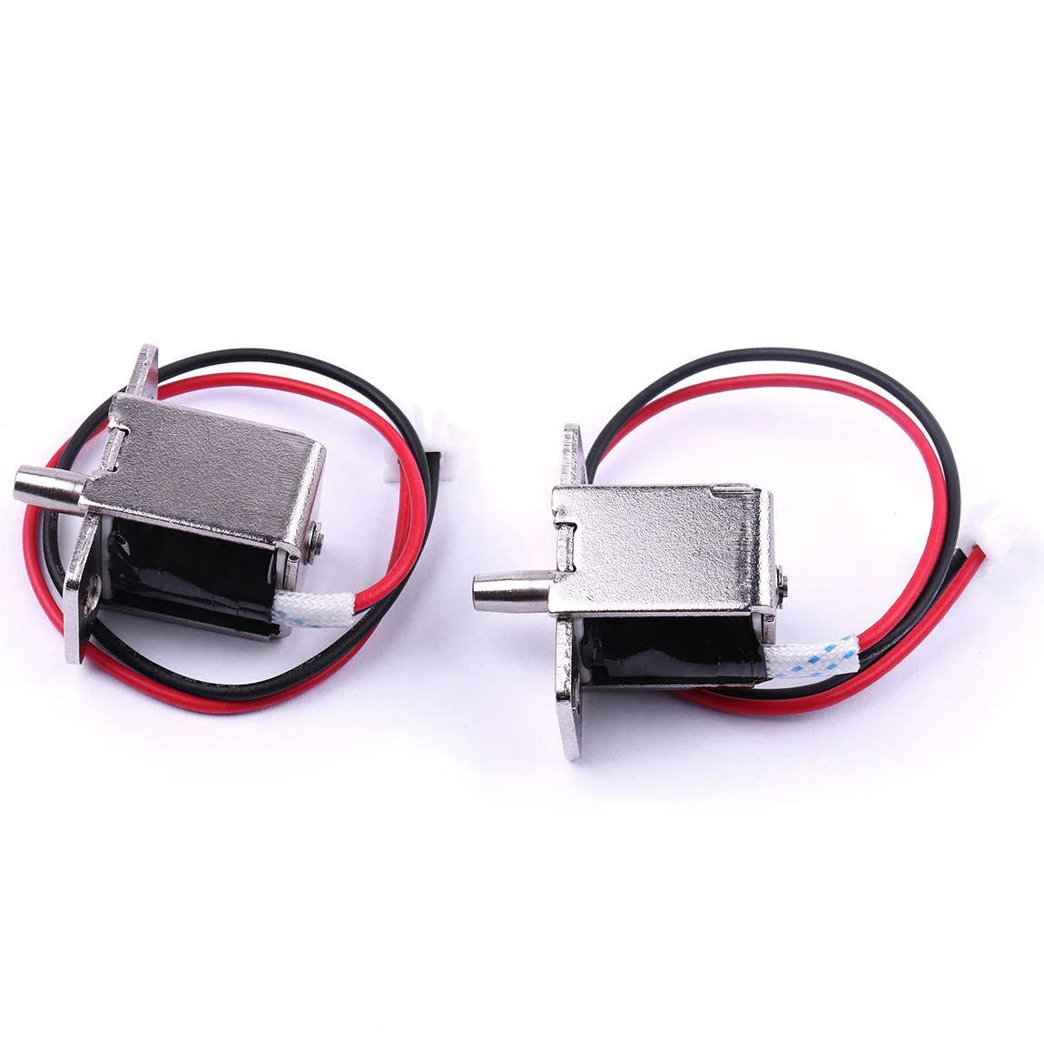 1pc/2pcs Practical Safety Electromagnetic Solenoid Lock for Cabinet Door Drawer DC 12V 0.5 A Slim Design Lock Intelligent Lock