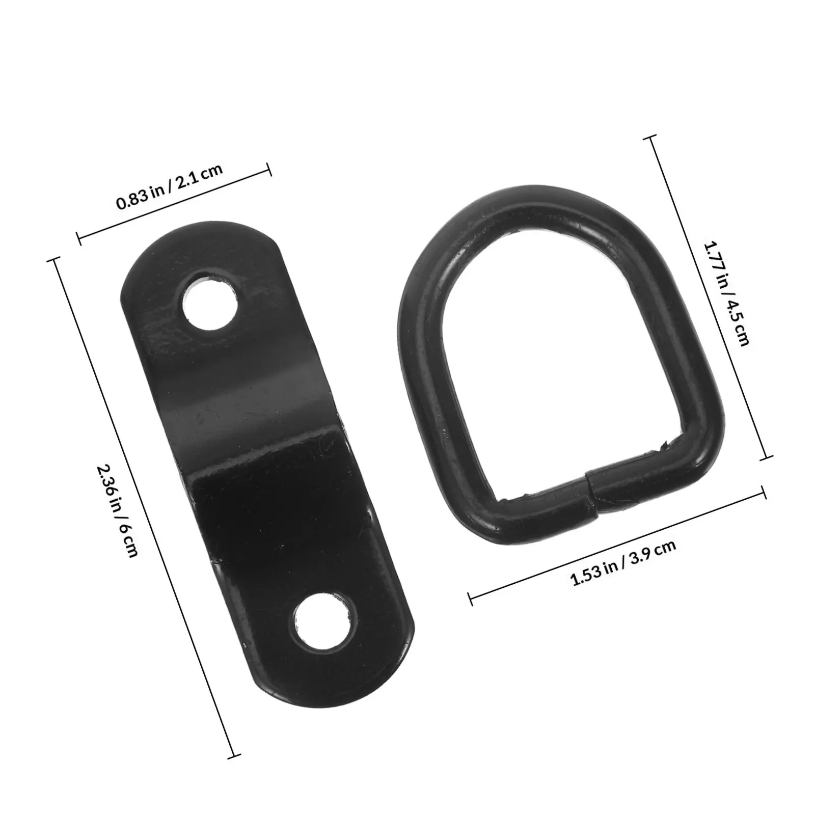 Heavy Duty D Ring Tie Down Anchor For Trailer Truck Pickup Sturdy Lashing Ring Cargo Securement Tool Parts Metal D-Rings