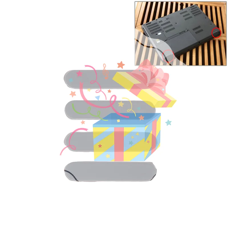 

4PCS Laptop Rubber Feet for Thinkpad P50 P51 P52 Bottom Shell Rubber Pad