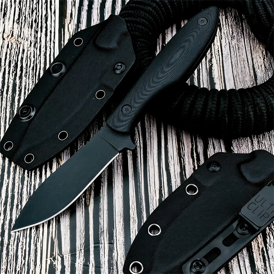 

Многоцелевой универсальный нож Jackstone с ножнами, прямой нож G10, легкая ручка для кемпинга, уличные инструменты, мужской подарок на Рождество