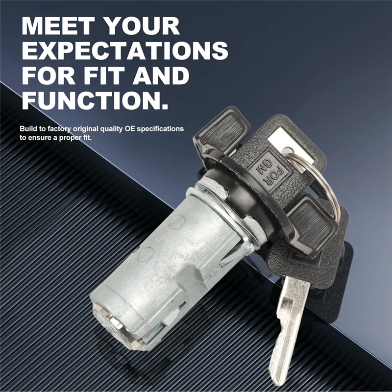 

For Chevy C1500 C2500 C3500 Compatible Ignition Lock Cylinder& Door Lock Cylinder Kit With Keys(924-791 12300443 D1414B 701400)