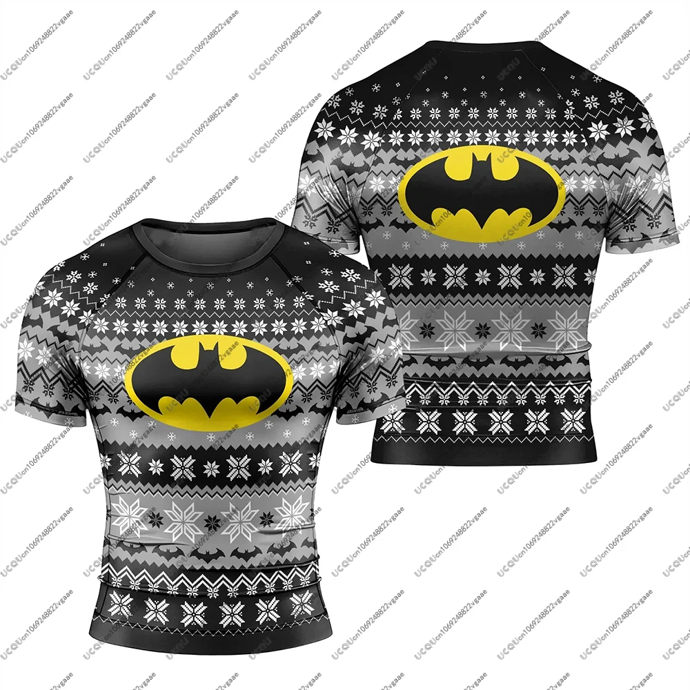 Anime Men Kids Girls Top B-Batman Christmas Kids Rash Guard Male Casual Sports Tee Jiu-jitsu Gym Fitness T Shirt Gift Cosplay