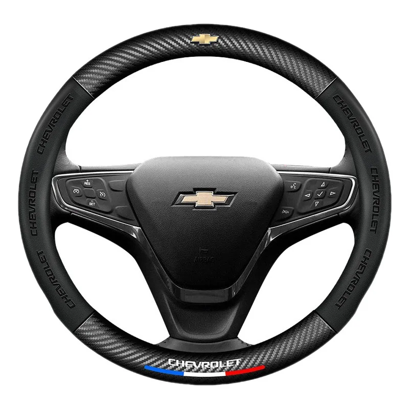 Car Steering Wheel Cover For Chevrolet Aveo Bolt Onix Cruze Spark Cavalier Colorado Lacetti Trailblazer Silverado Tahoe Traverse