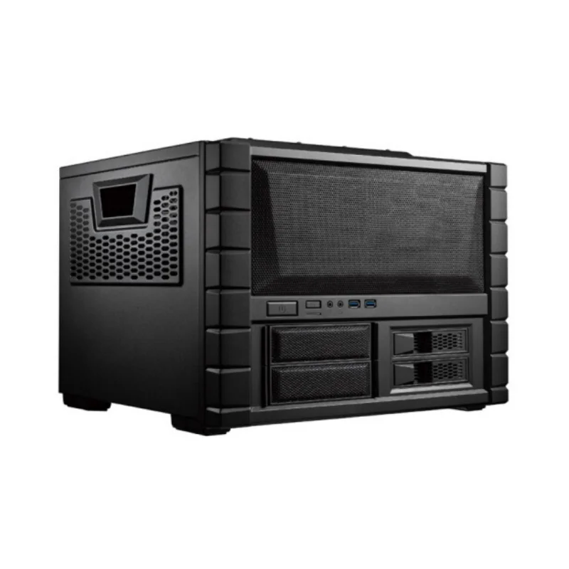 The computer case supports ATX motherboards and a horizontal case with dual fans Computer Components