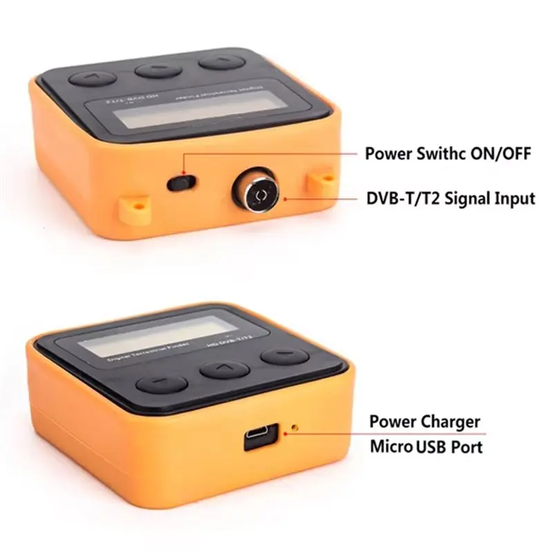 ABKQ-New SH-110HD Digital Terrestrial Cable Signal Finder Supports DVB-T/T2/C DVB-T DVB-T2 DVB-C For TV Signal Detection