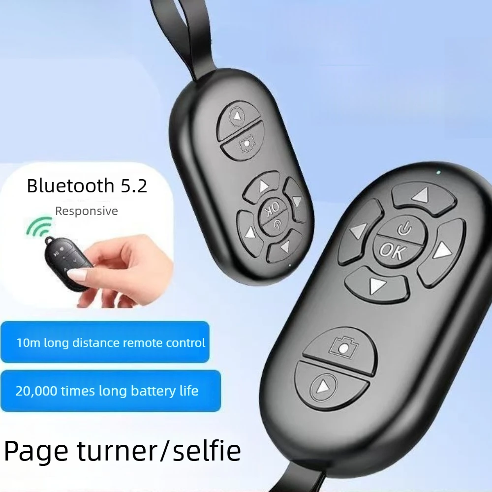Portable Wireless Bluetooth Button Self Timer Video Remote Control For Android Ios Xiaomi HUAWEI Mobile Tik Tok Page Turner