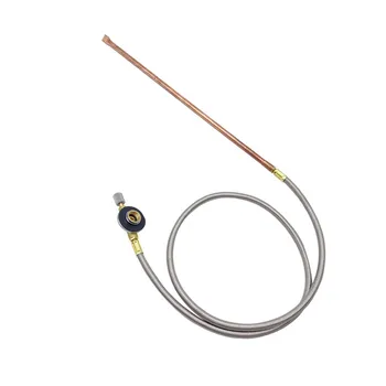 휴대용 파이어 스타터 가스 기기, 벽난로 야외 캠핑 바베큐 피크닉용 1m 플렉시블 호스, 다목적