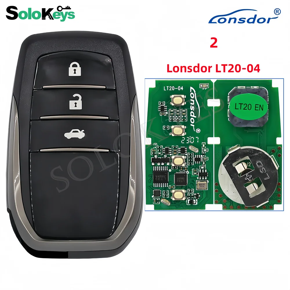 Solokys Lonsdor LT20-04 Board 0010/0020/2110/7930 telecomando universale Smart Key per Toyota con 4D 8achip per K518 K518ISE KH100