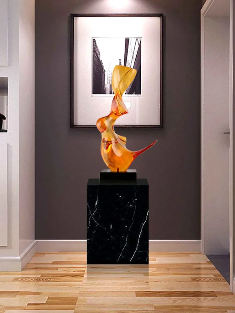 Creative Abstract Wave Decoration Sculpture,Luxury Art Crafts,Entrance Living Room,Hotel Decorations Statue,74cm Customized