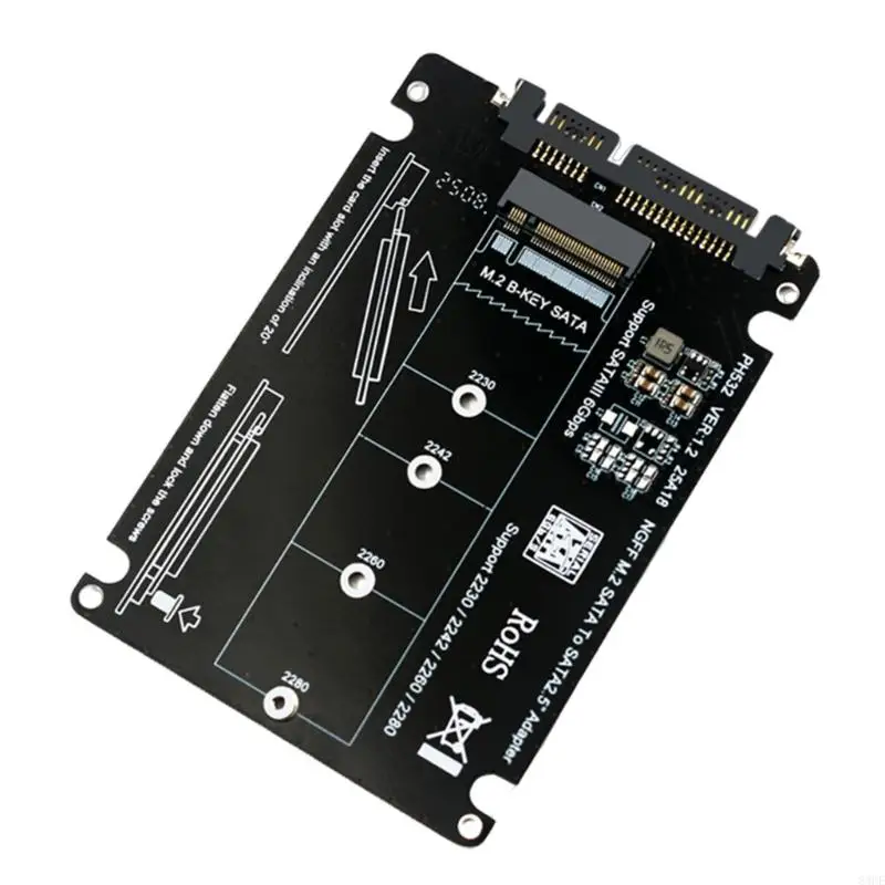 Practical M.2 B To Adapter 6Gbps 2.5inch Board Support 2230 2242 2260 2280 M.2 Hard Disk Installation 83CE