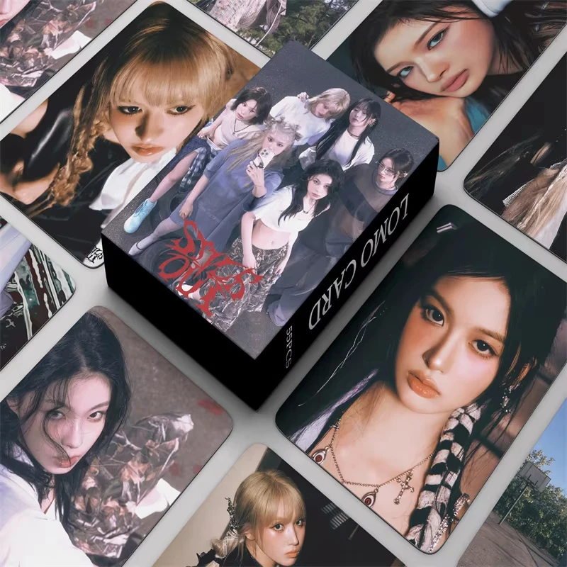 

55Pcs/Set NMIXX Idol Girl New Album STICK OUT Series HD Photocards KYUJIN SULLYOON HAEWON BAE JIWOO LILY Lomo Cards Fans Gifts