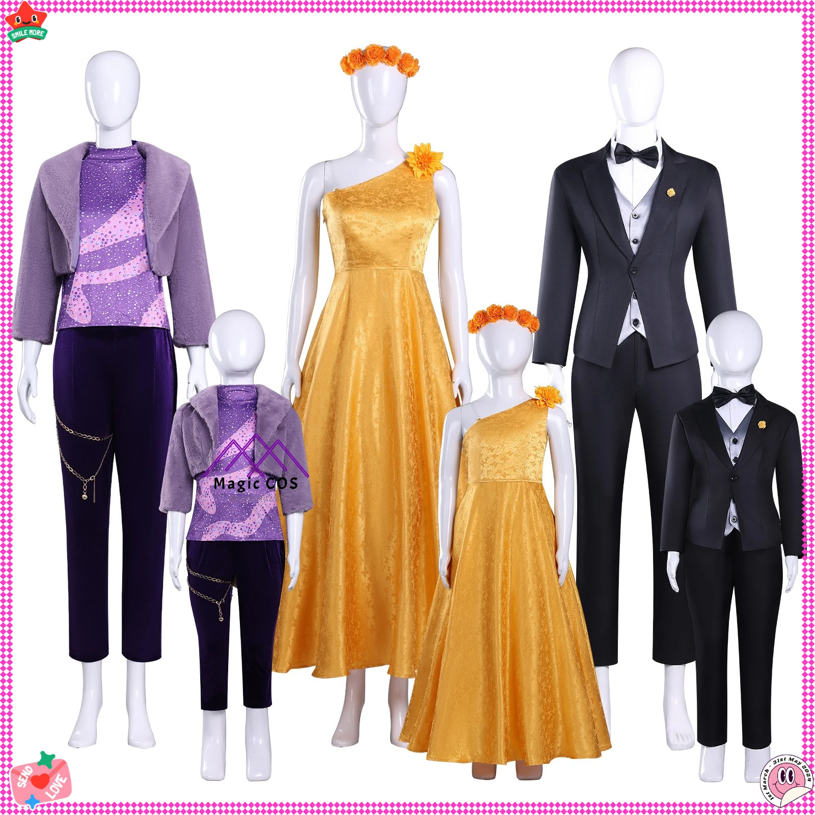 

Hot Movie Cosplay Costume Anime Judith/Nick /Gazelle Role Playing Dress Suits for Men Women Adult Child Comic Con Halloween