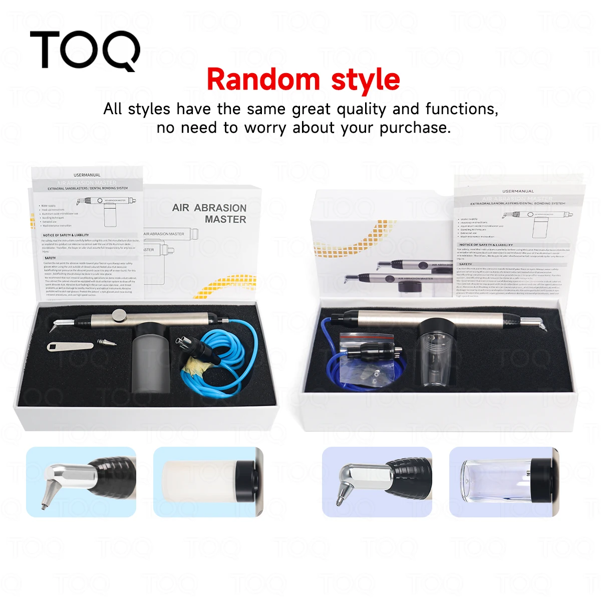 TOQ Dental Aluminum Oxide Micro Blaster Interface Microetcher Sandblasting Alumina Gun Air Abrasion Polisher Dentistry Tools