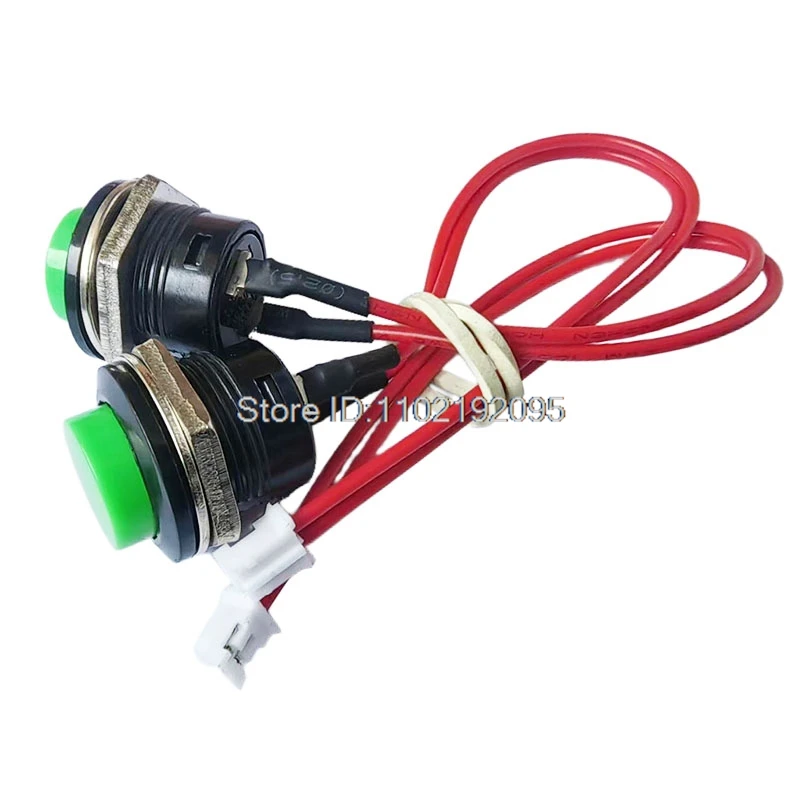 15CM 22AWG PH 2.0 Momentary Push Button Switch R13-507 SPST 16mm Round Switch Cable Assembly
