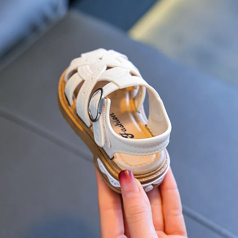 2026 Solide Baby Mädchen Jungen Gladiator Sandalen PVC Wasserdichte Kinder Sandalen Sommer Rutschfeste Kleinkind Strand Schuhe mit Geräuschen – Detail 10