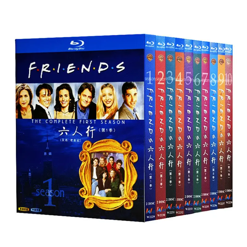 

Blu-ray Ultra HD TV Series Friends Seasons 1–10 Box Set 20 Discs