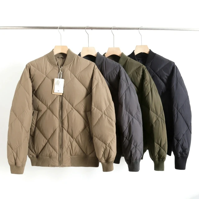 

Мужская зимняя куртка-бомбер с воротником-стойкой, утепленная, в американском повседневном стиле, для молодежи