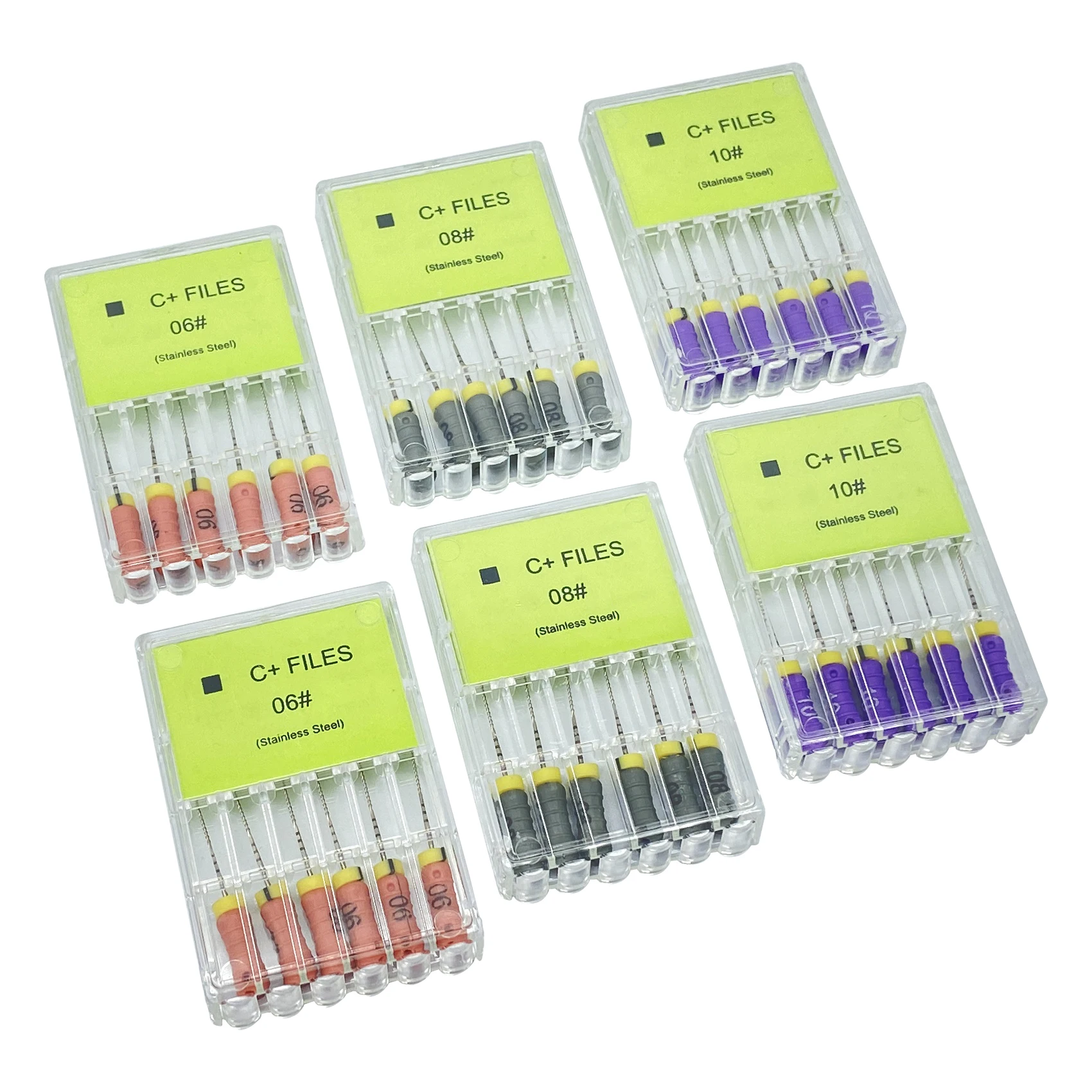 Well CK 6 unids/lote/caja Dental C + limas 25mm endodónticas endodoncia conducto radicular desobstrucción archivos #6 #8 #10 uso manual odontología