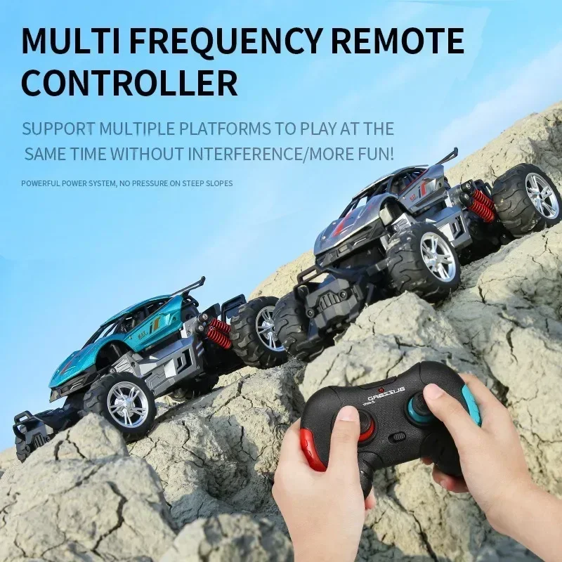 Voiture électrique télécommandée pour enfants, alliage surdimensionné, 1:12, 2.4G, escalade à grande vitesse, montagne, tout-terrain, dérive RC, jouets, coffret cadeau