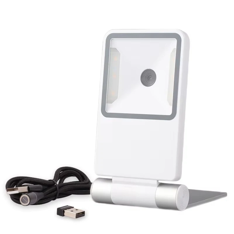 Wired Wireless Desktop Barcode Scanner 1D/ 2D QR Code Scanner for POS System