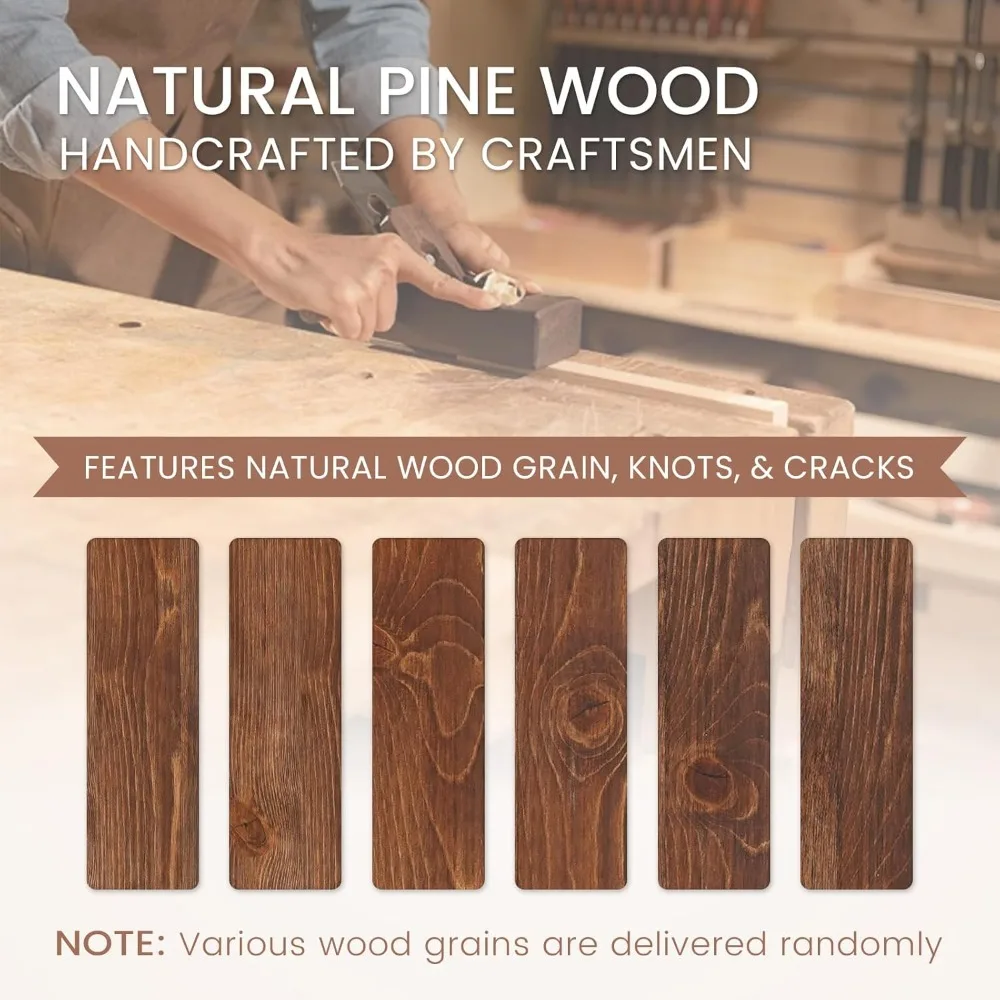 Good Gain Kaminsims 54 Zoll – handgefertigter rustikaler Kaminsims aus massivem Holz, schwebender Kaminsims, Regale, Dekor für Wand, Schlafzimmer, T