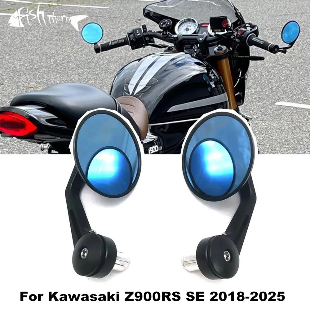 

For Kawasaki Z900RS Z900SE 2018-2025 Motorcycle Handlebar Mirror Retrofit Rear View Mirror