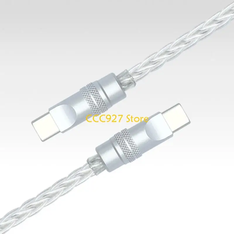 B03F Kabel w oplocie typu C do typu C, ośmiożyłowa, monokrystaliczna miedź LInia szybka — zdjęcie produktu 3