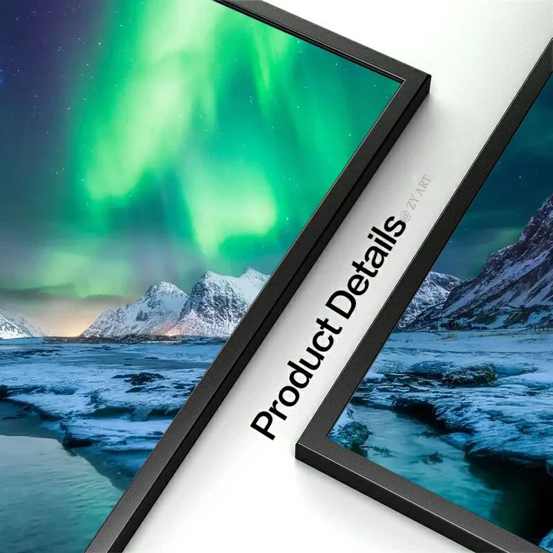 أيسلندا أورورا بورياليس المشهد المشارك والمطبوعات حائط لوح رسم الفن أضواء القطبية الشمالية صورة الطبيعة للديكور المنزل #6