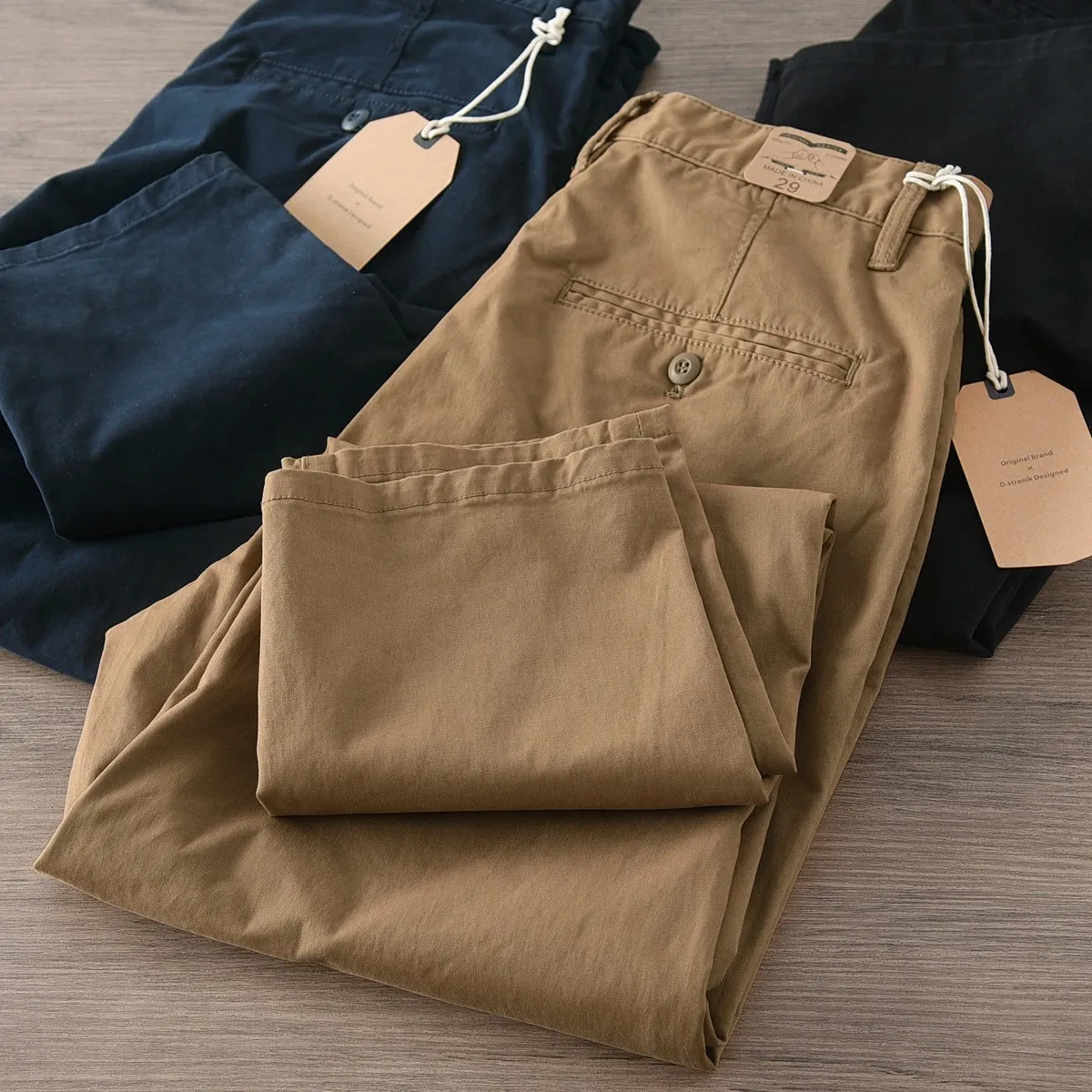 Men's Casual Loose Straight Leg Work Trousers Outdoor Wear Resistant Dirt Easy to Clean Labor Protection Clothes for Work