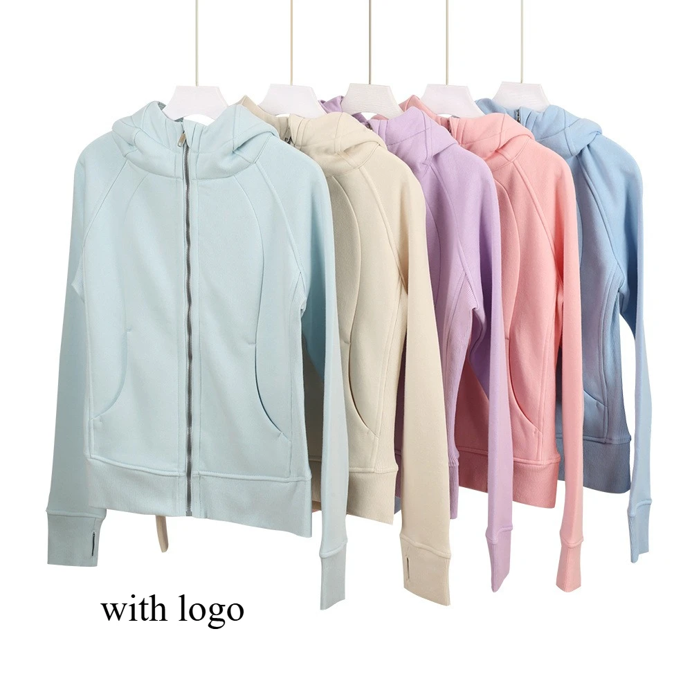 

Женская приталенная толстовка для подводного плавания, плюшевая флисовая куртка на молнии, утягивающая повседневная спортивная одежда, уютный спортивный топ с капюшоном для женщин