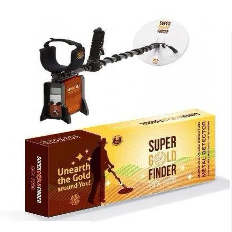 GFX7000 Professional Pulse Induction Treasure Hunting Deep Search Rechargeable Mining Finder Gold Metal Detector