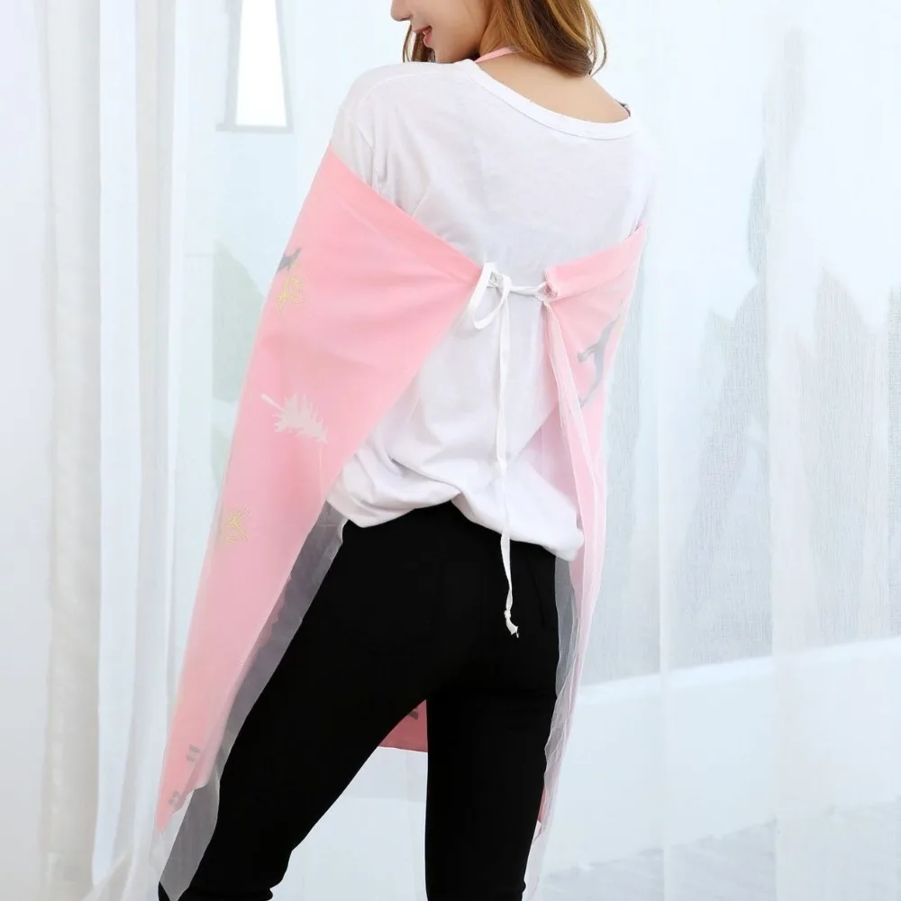 プリント授乳カバー二重層綿屋外授乳カバーメッシュ看護エプロンベビーカーブランケット