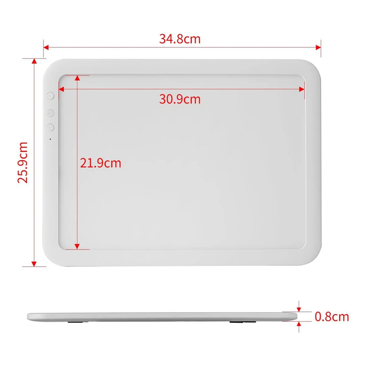 Wiederaufladbare A4-LED-Lichtbox zum Nachzeichnen, kabelloser Leuchtkasten, Zeichenlicht, Tischleuchte, Pad, Lichtkopierbrett für Künstler