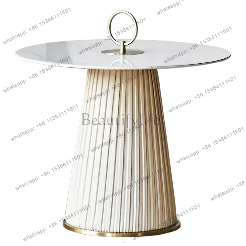 

Side corner/Modern light luxury/Round/Ceramic rock slab