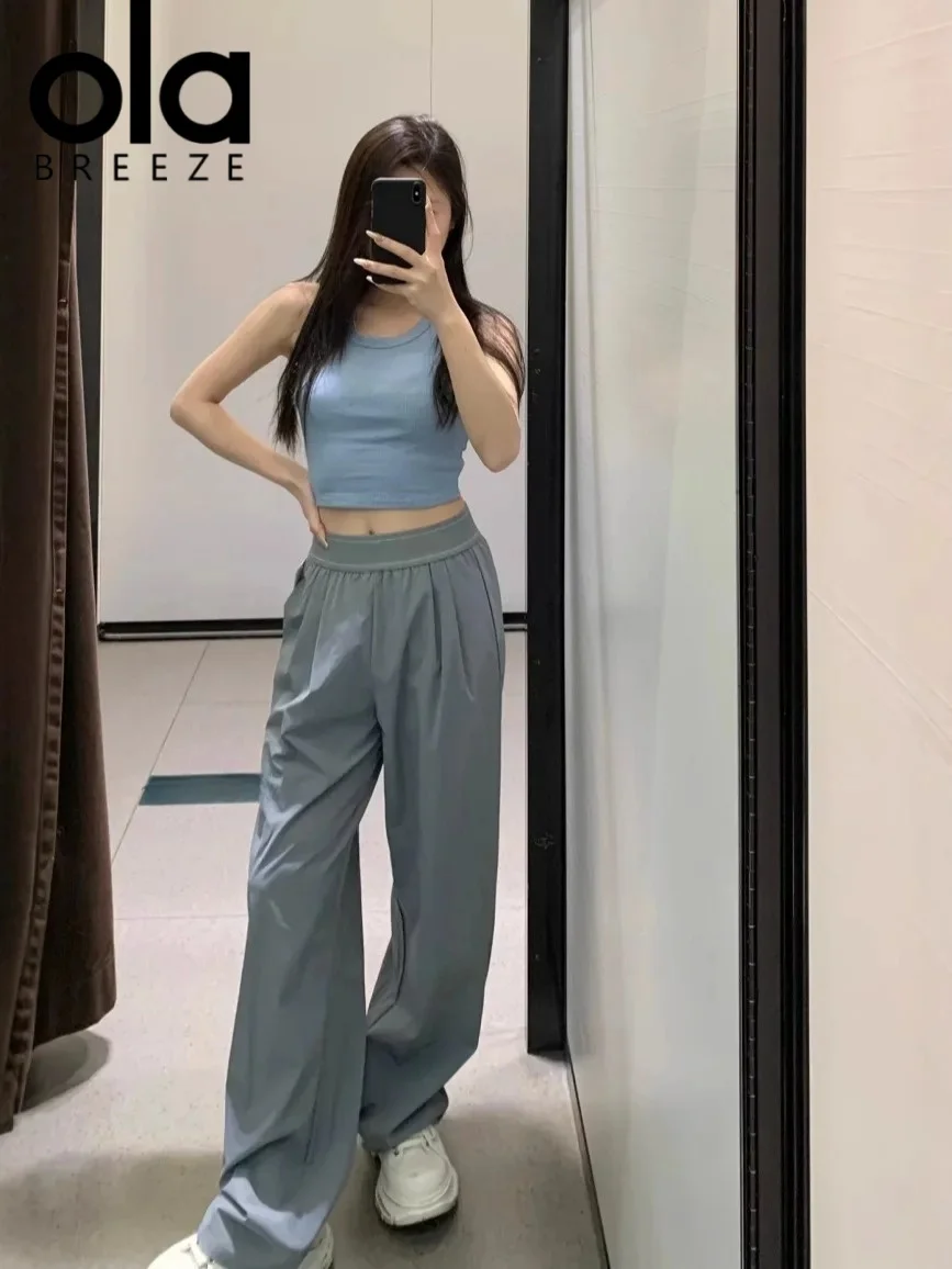 NEW 2026 Ola breeze YOGA Women's Spring and Autumn Loose Yoga Pilates Casual Comfortable Versatile High Waist Sports Pants
