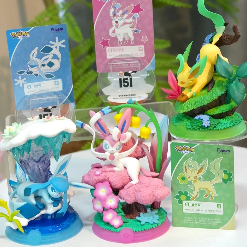 

Original Pokemon×Funism Relaxing Eevee Series Trendy Blind Box Ornament Figures Model Decoration Surprise Model Collection Toys