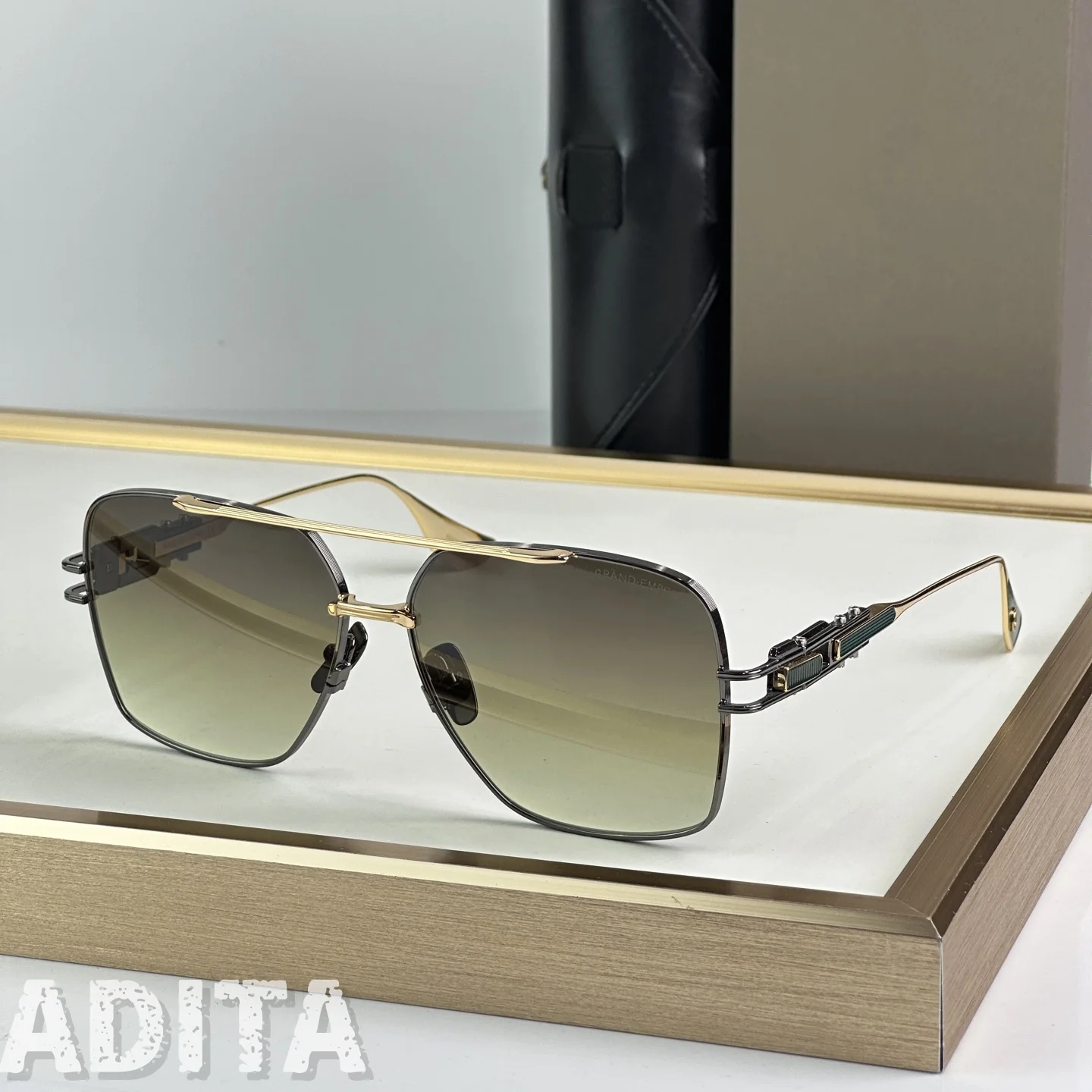 ADITA GRAND EMPERIK DTS159 Top High Quality Sunglasses for Men Titanium Style Fashion Design Sunglasses for Womens  with box - Image 6