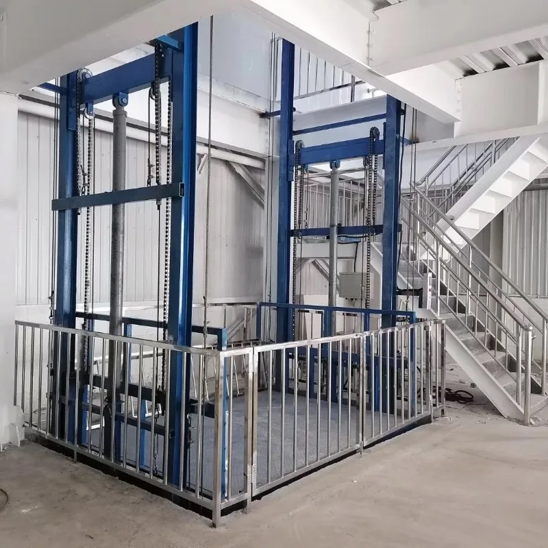 Deposit Customizable Lift Platform Warehouse Factory Two Floor Electric Goods Hoist Guide Rail Cargo Lift