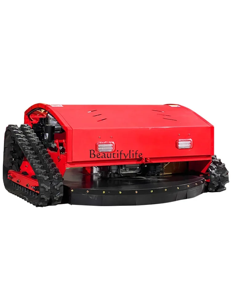 Remote control lawn mower crawler electric small multi-functional gasoline four-wheel drive lawn