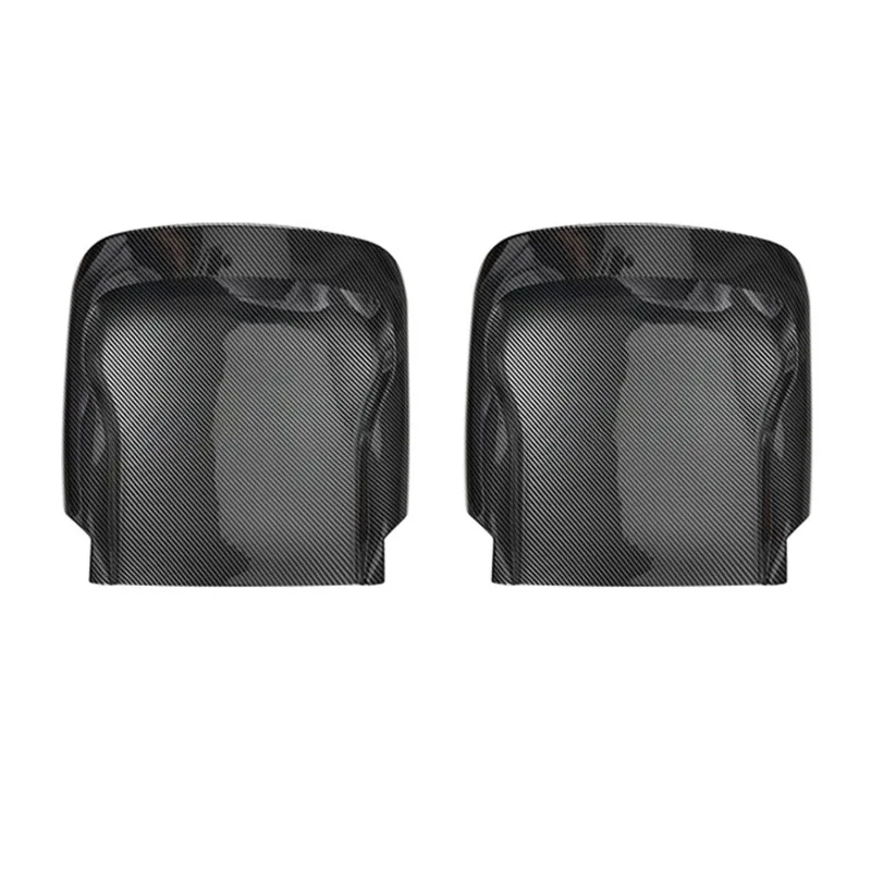 Car Seat Anti Kick Mats Seat Back Kick Mats Carbon Fiber Pattern ABS Material For Mercedes Benz A Class CLA W176 W117 2013-2019