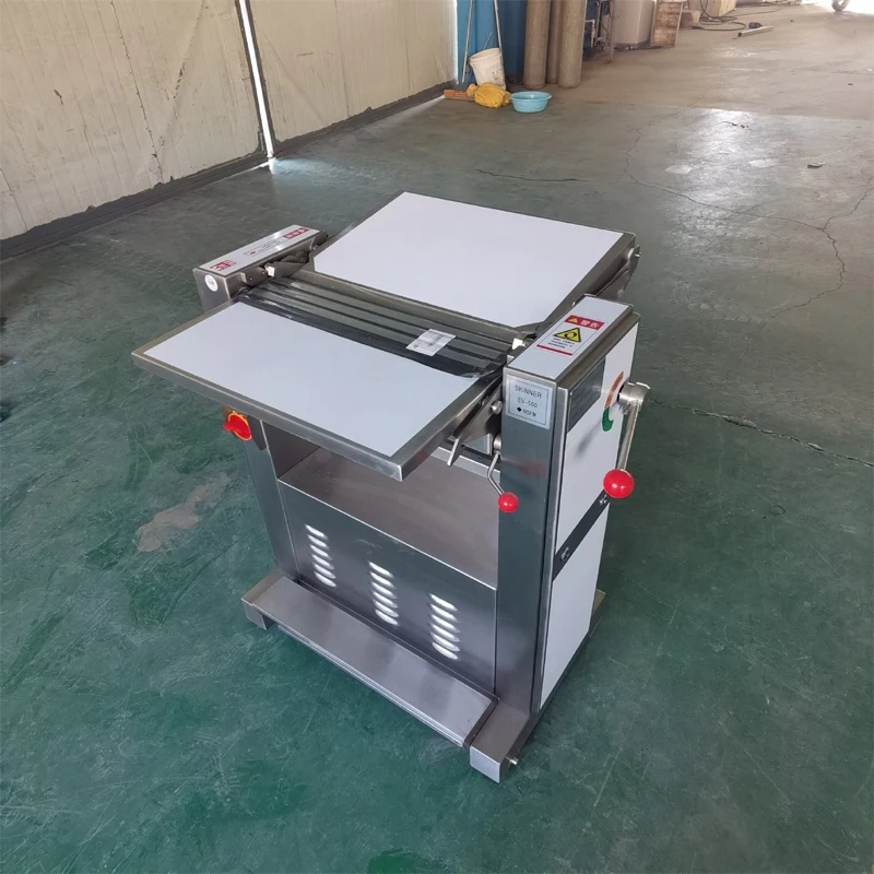 

Food Grade 304 Stainless Steel Electric Raw Meat Slicer Sheeter For BBQ Shop Kebab Making