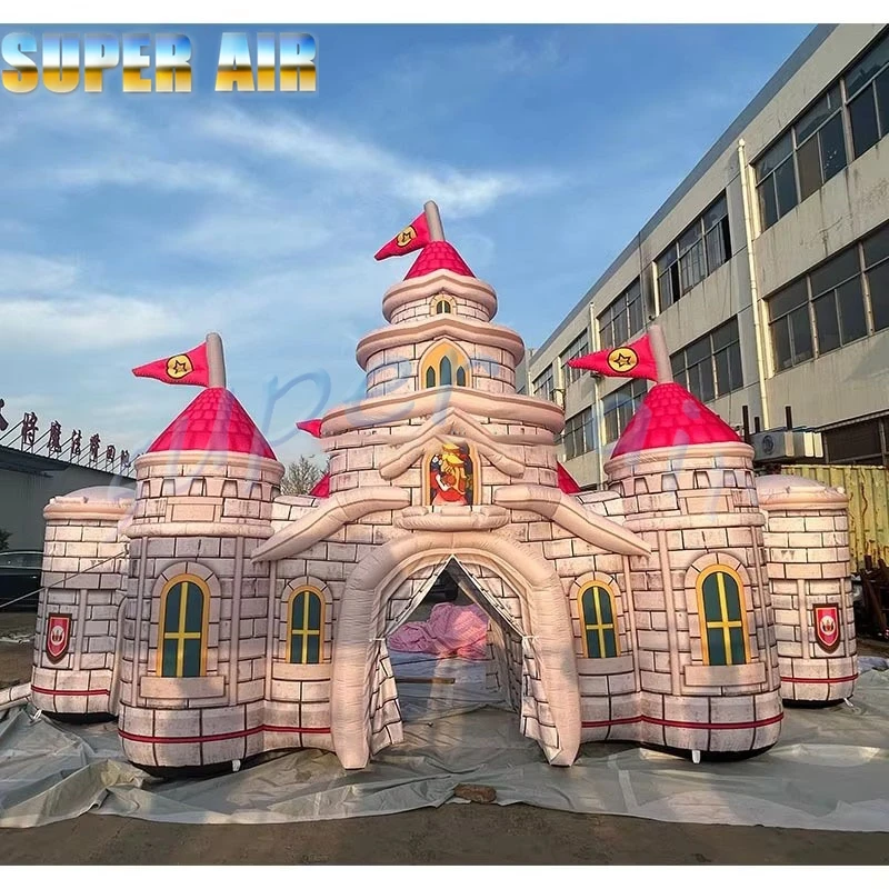 Custom Oxford Fabric Inflatable Fairy Tale Castle, Giant Air Blow Castle for Carnival, Event & Festival Decoration