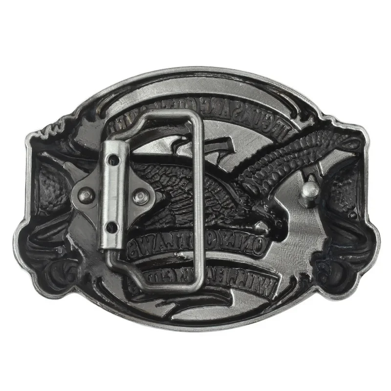 Eagle/Vulture Flag Belt Buckle Handmade Homemade Accessories DIY Western Cowboy METAL 3D ALLOY Decorative Waistband
