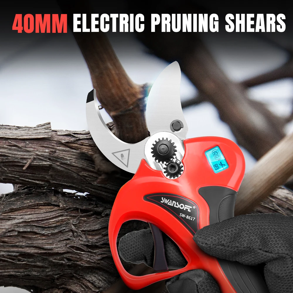 8617 Efficient Fruit Tree Bonsai Pruning Branches Cutter Landscaping Tool 25.2V Cordless Electric Pruner Pruning Shear