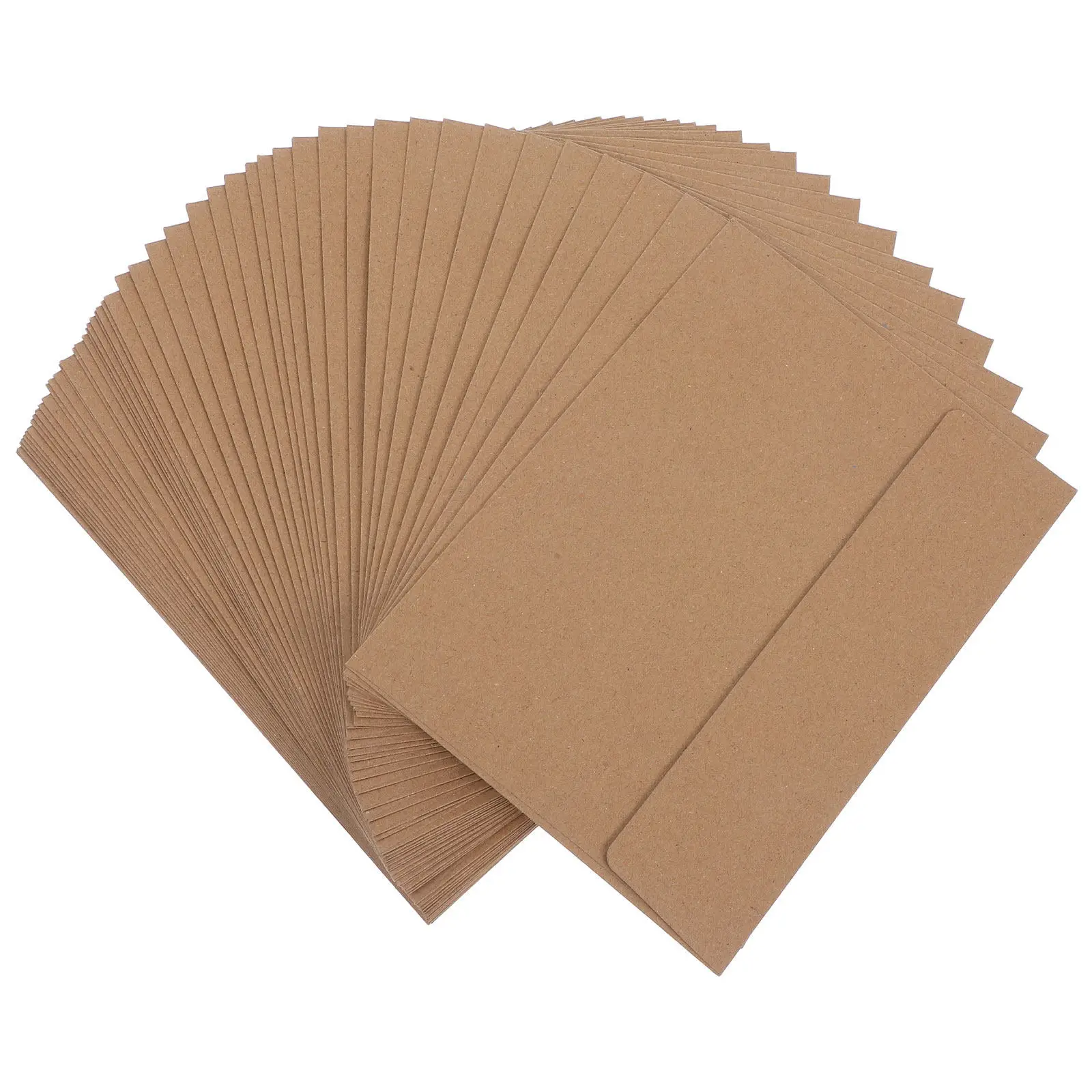 

50 шт. винтажных конвертов из крафт-бумаги с самоклеящимся V-образным клапаном для свадебных приглашений, поздравительных открыток, почтовых карточек